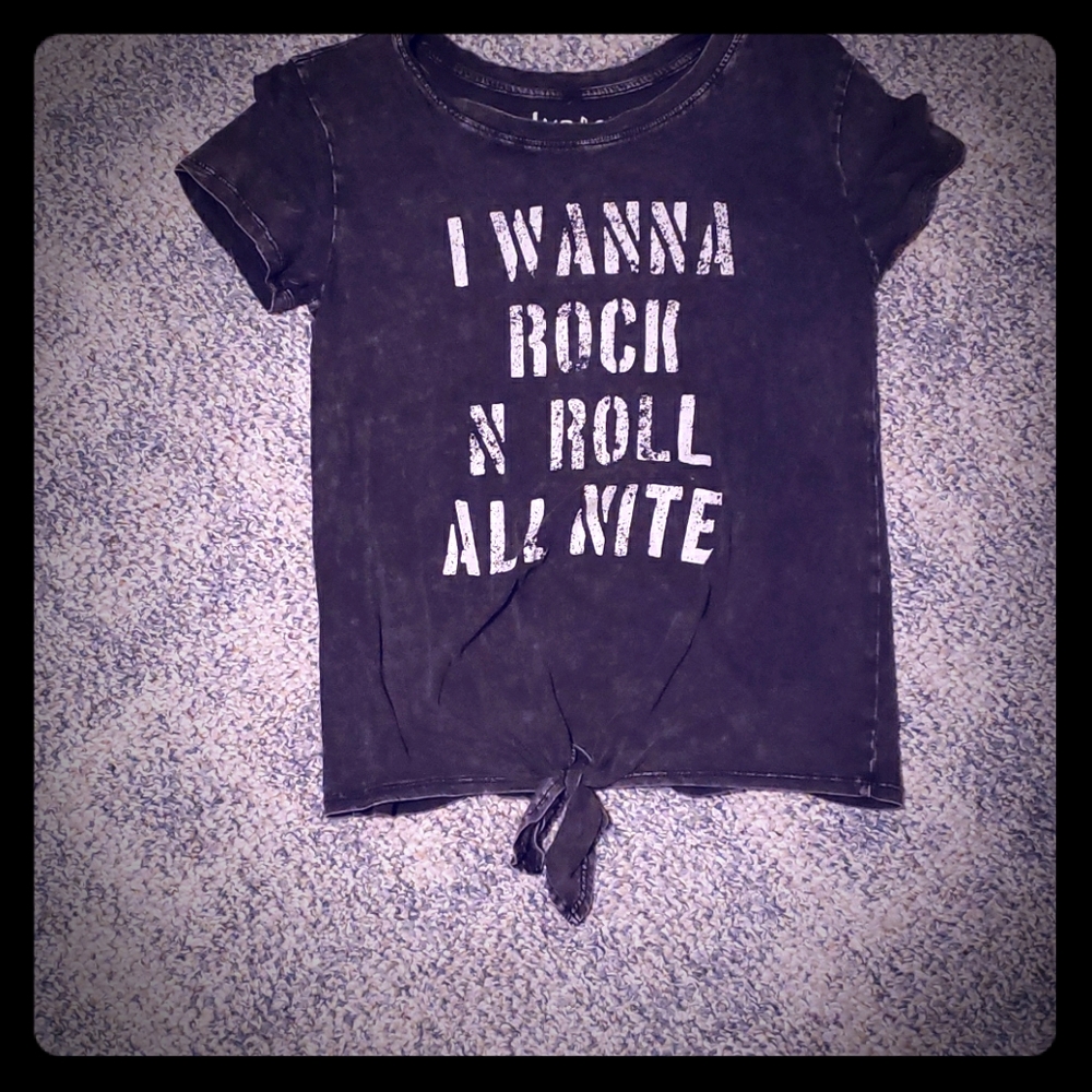 Dark gray shirt